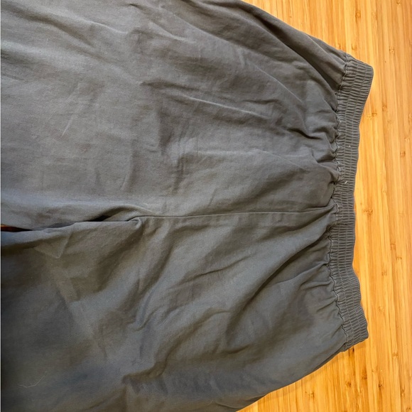 Dark Green Barrel Leg Pants - Picture 2 of 3